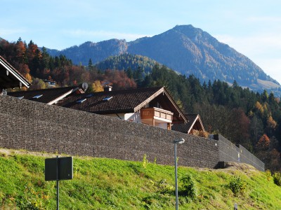 Wemholz Königssee, Lärmschutzgabionen