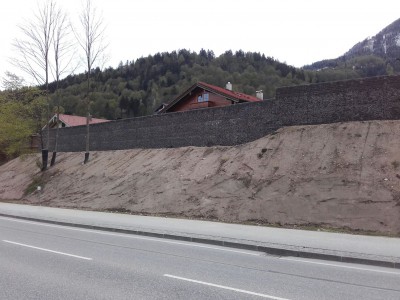 Wemholz Königssee, Lärmschutzgabionen