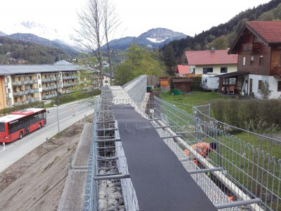 Wemholz Königssee, Lärmschutzgabionen