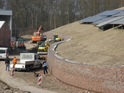 Eichelbuck Deponie, Böschungssicherung