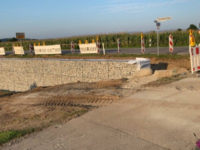 Kirchroth, Böschungssich. Straßenbau