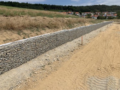 Burghausen, Hangsicherung Straßenbau