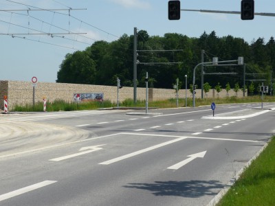 Ulm Böfingen, Lärmschutzgabionen