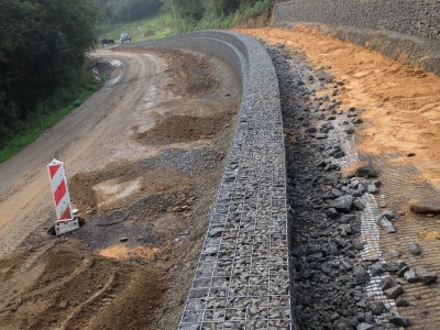 Aschaffenburg Radweg, Böschungssicherung