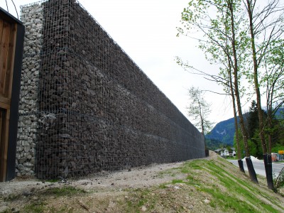 Wemholz Königssee, Lärmschutzgabionen