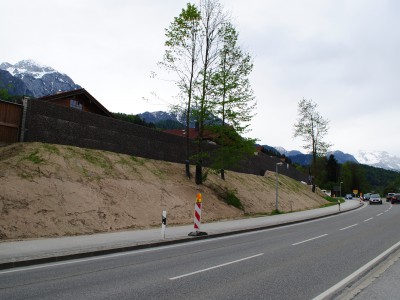 Wemholz Königssee, Lärmschutzgabionen