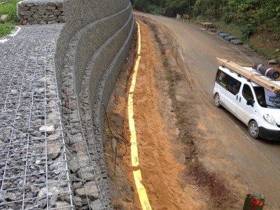 Aschaffenburg Radweg, Böschungssicherung