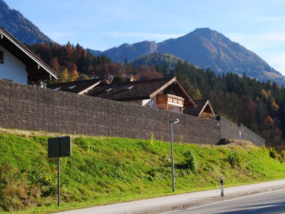 Wemholz Königssee, Lärmschutzgabionen